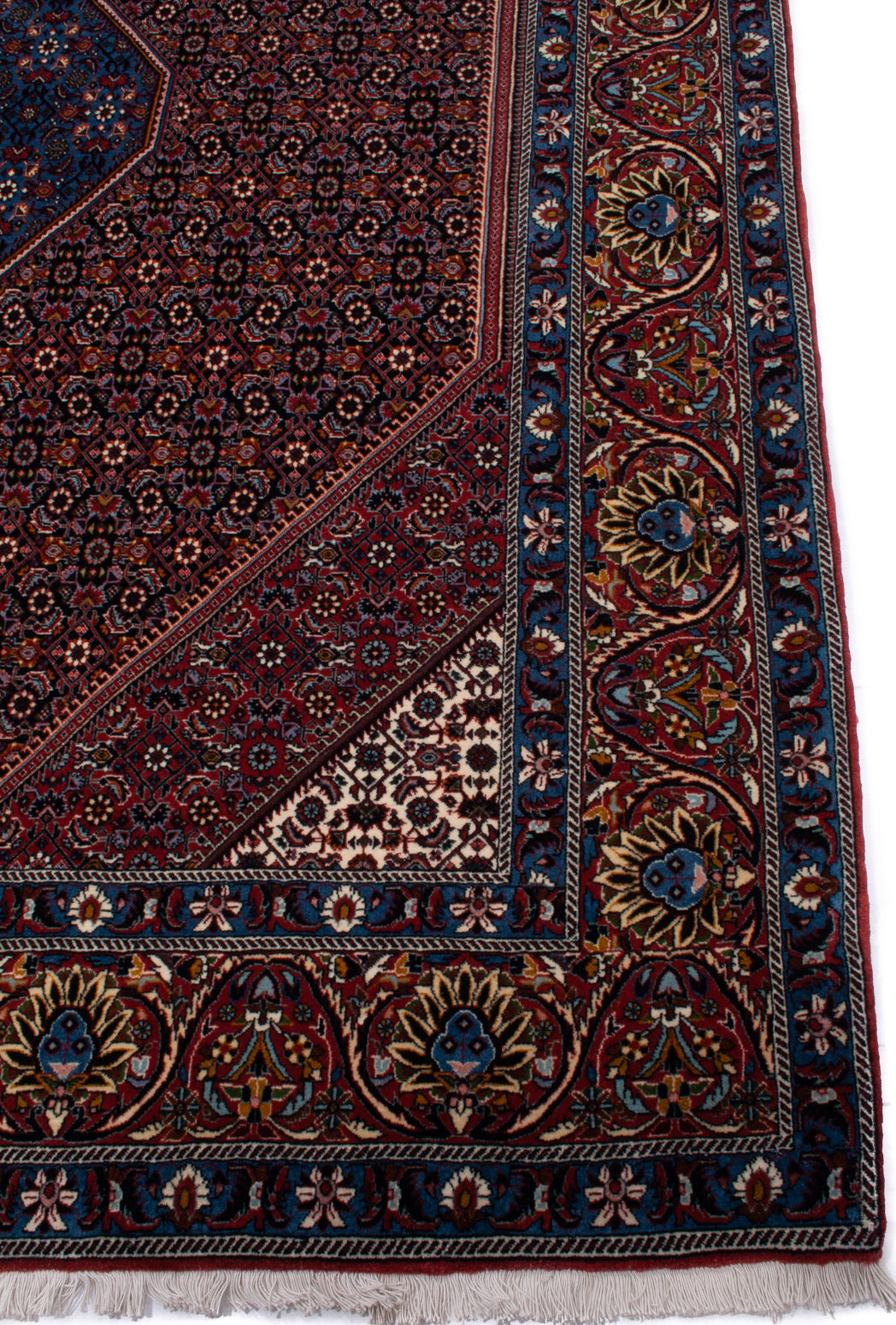 Persian Tekab Bijar Kork Wool & Silk Rug