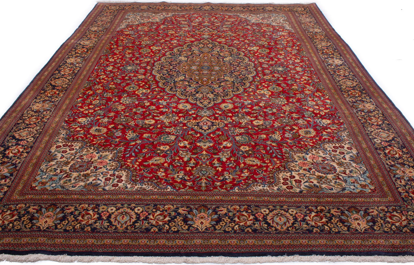 Persian Qom Kork Wool & Silk Rug