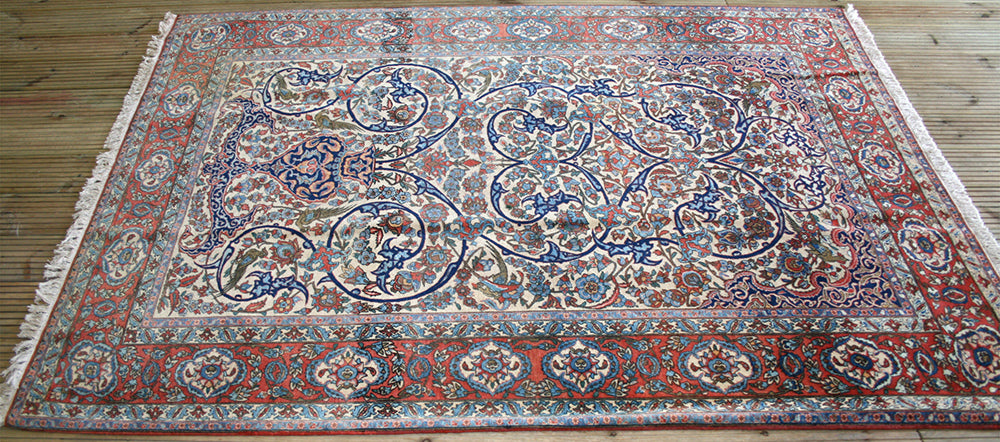 Antique Persian Isfahan Rug