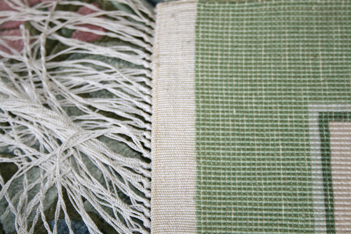 Chinese 130 Line Silk Rug