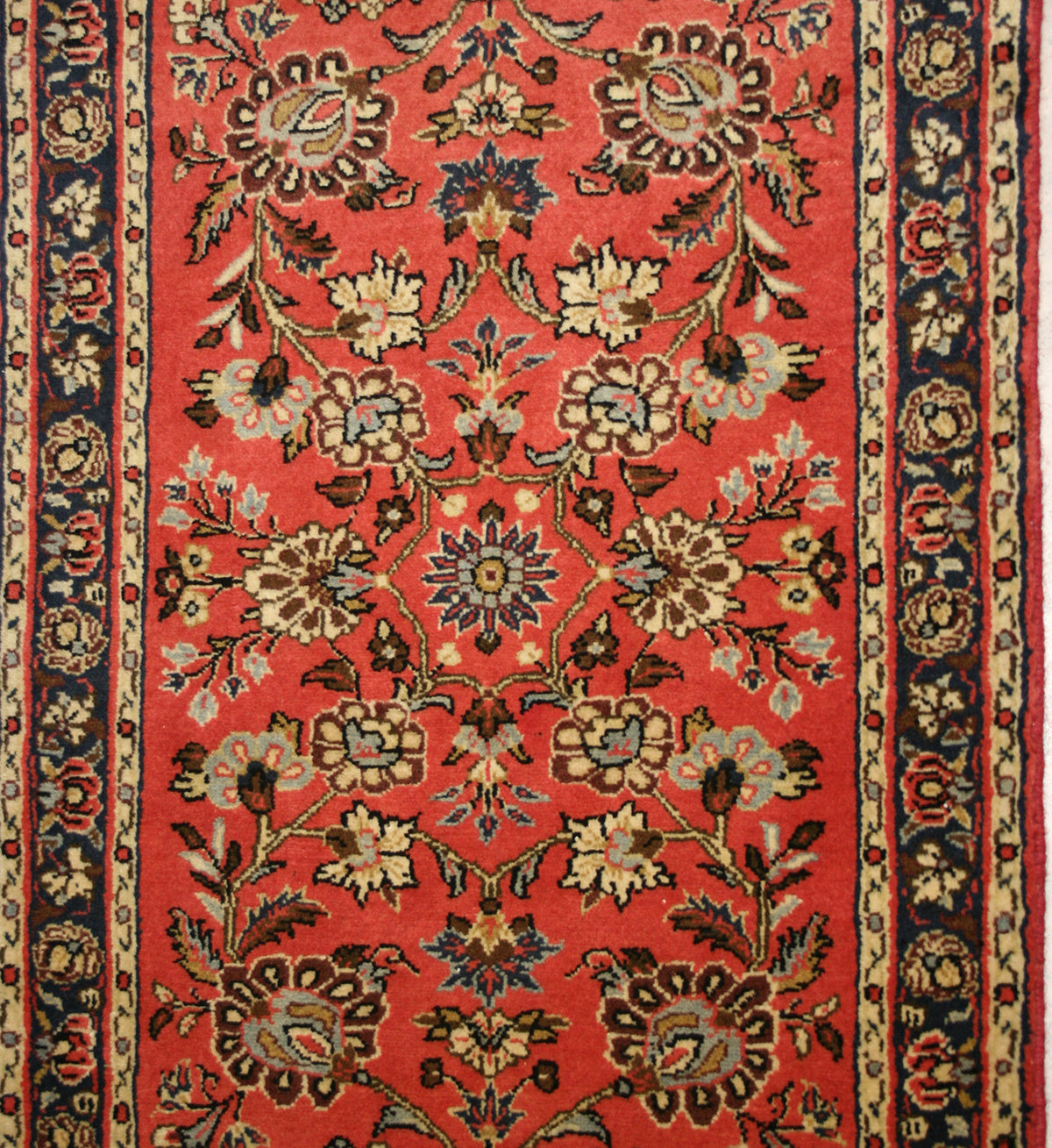 Semi-Antique Persian Sarouk Runner Rug