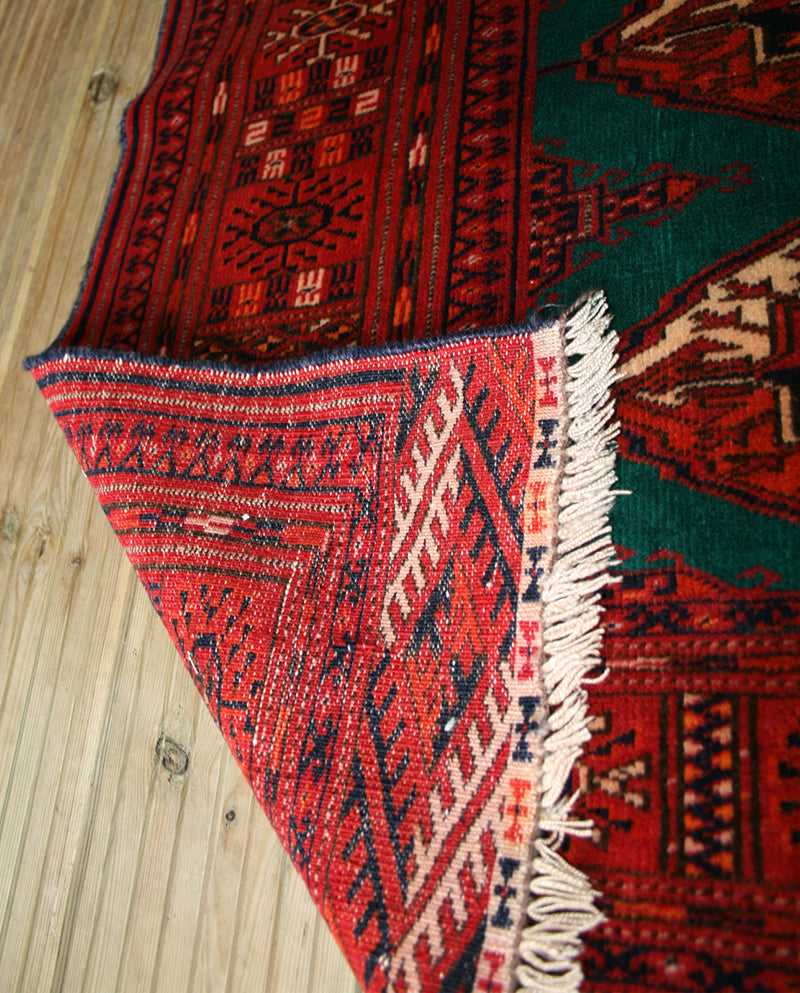 Semi-Antique Persian Turkman Rug
