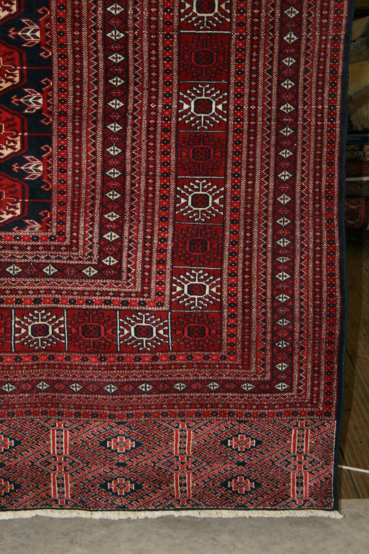 Semi-Antique Persian Turkman Rug
