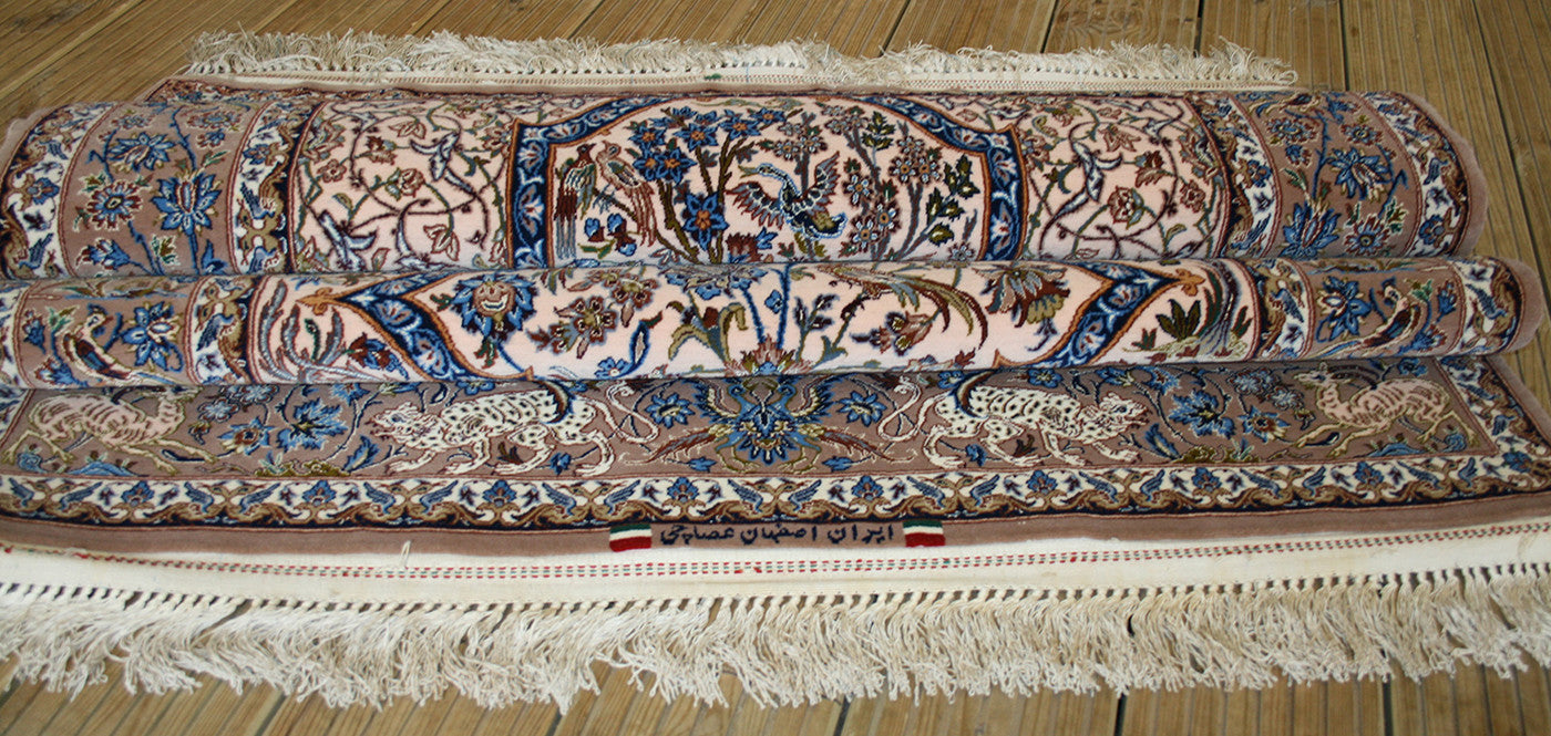 Persian Isfahan Wool & Silk Rug