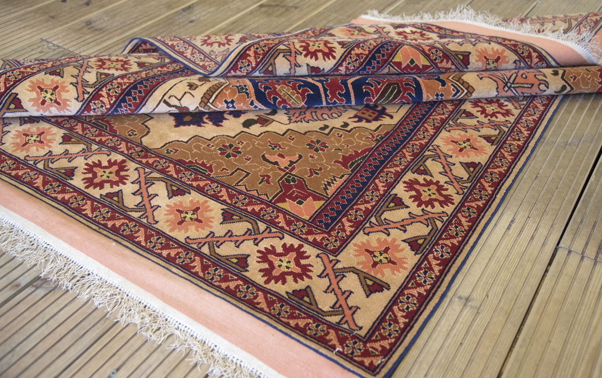 Afghan Serapi Wool & Silk Rug