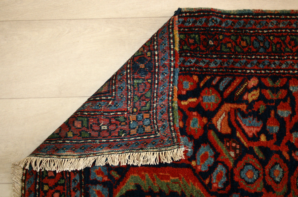 Semi-Antique Persian Gharacheh Rug