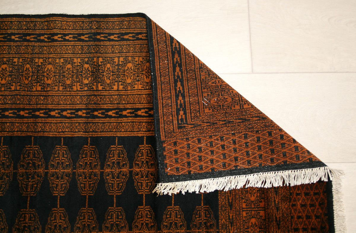 Semi-Antique Afghan Turkman Rug