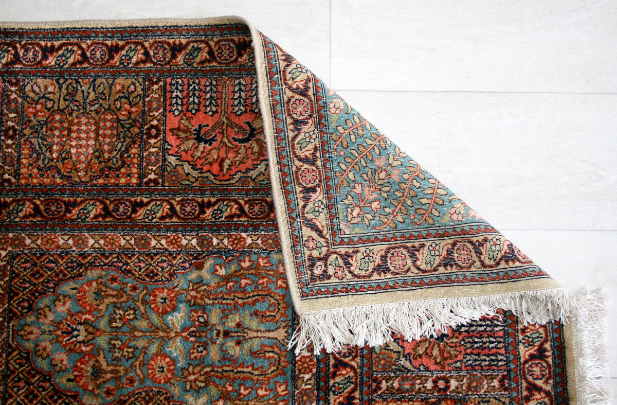 Indian Kashmir Silk Rug