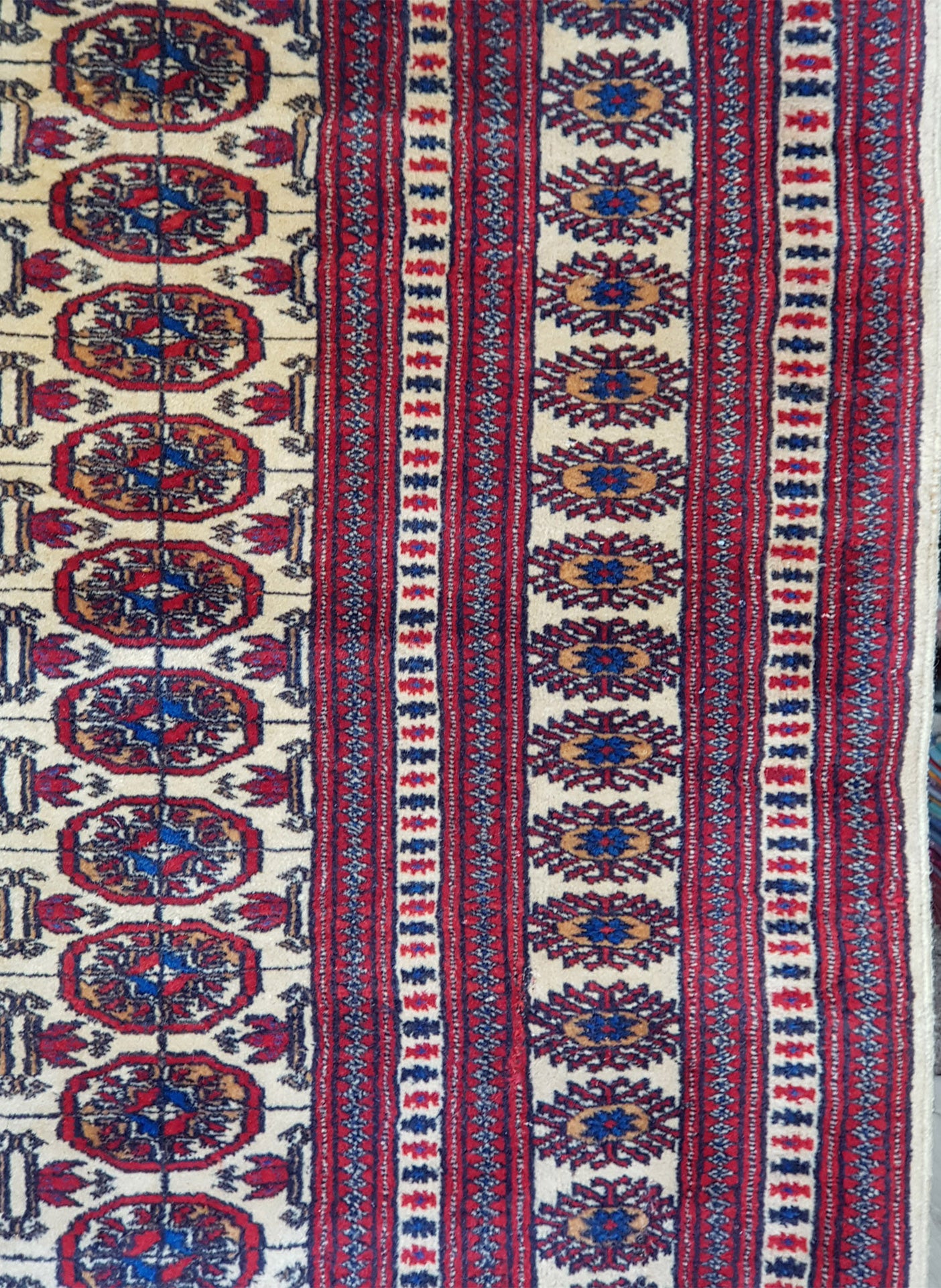 Semi-Antique Afghan Turkman Rug