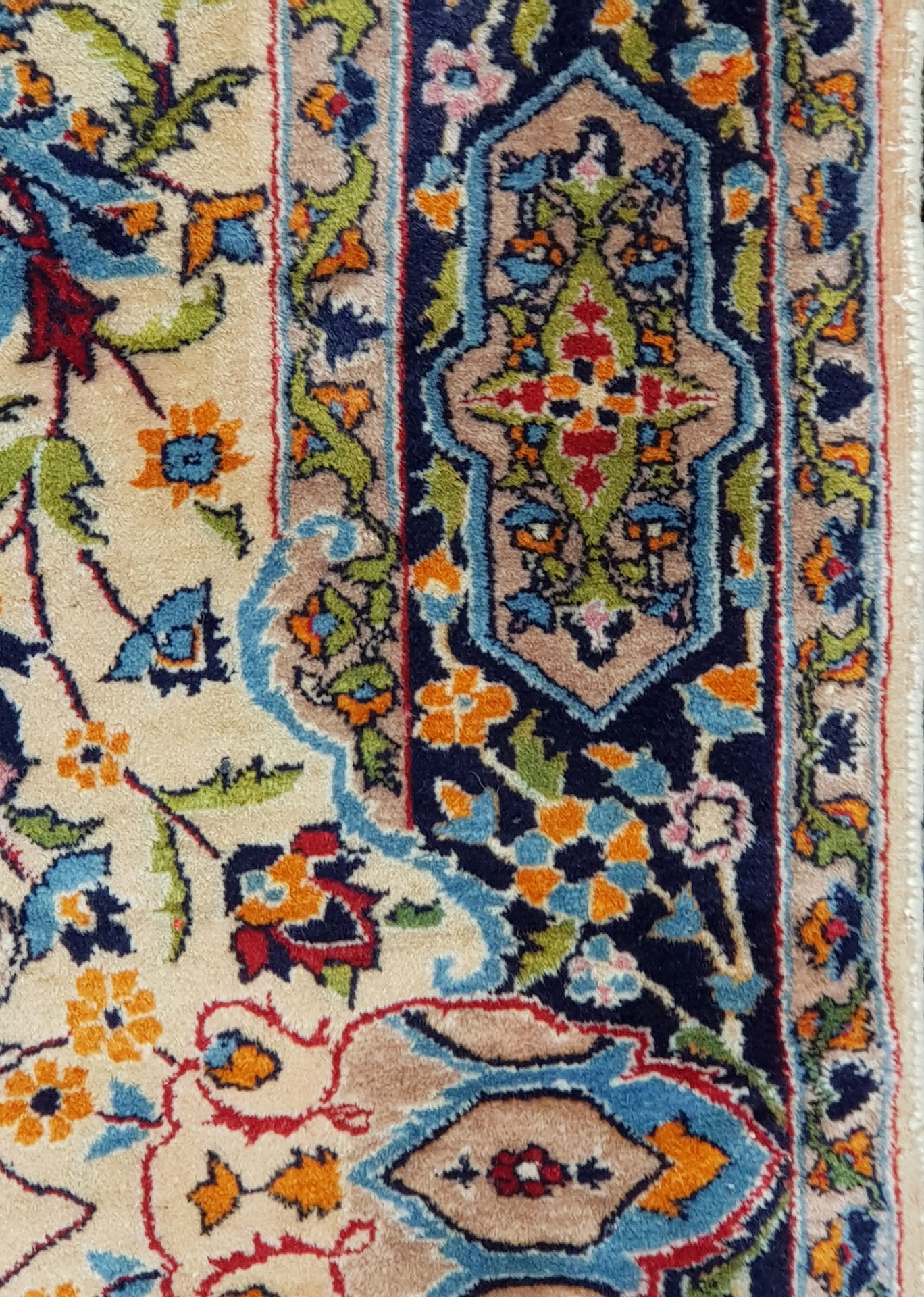 Semi-Antique Indian Kashmir Rug