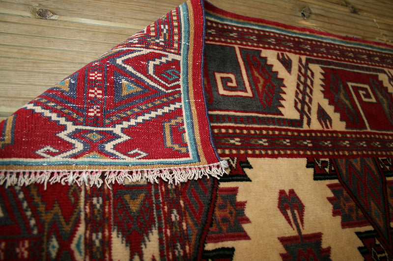 Semi-Antique Persian Turkman Rug