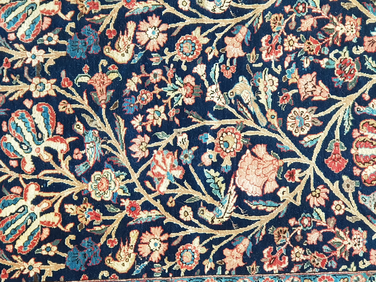 Semi-Antique Persian Shahreza Rug