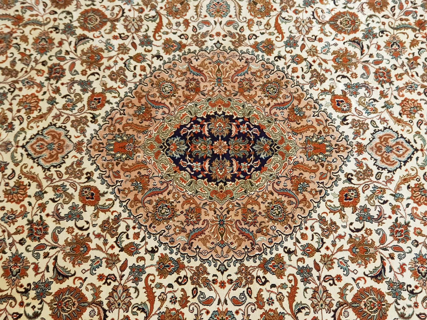 Indian Kashmir Silk Rug