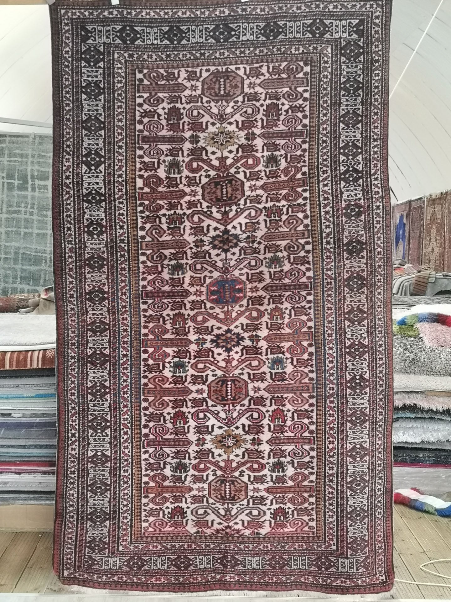 Semi-Antique Caucasian Azerbijan Rug