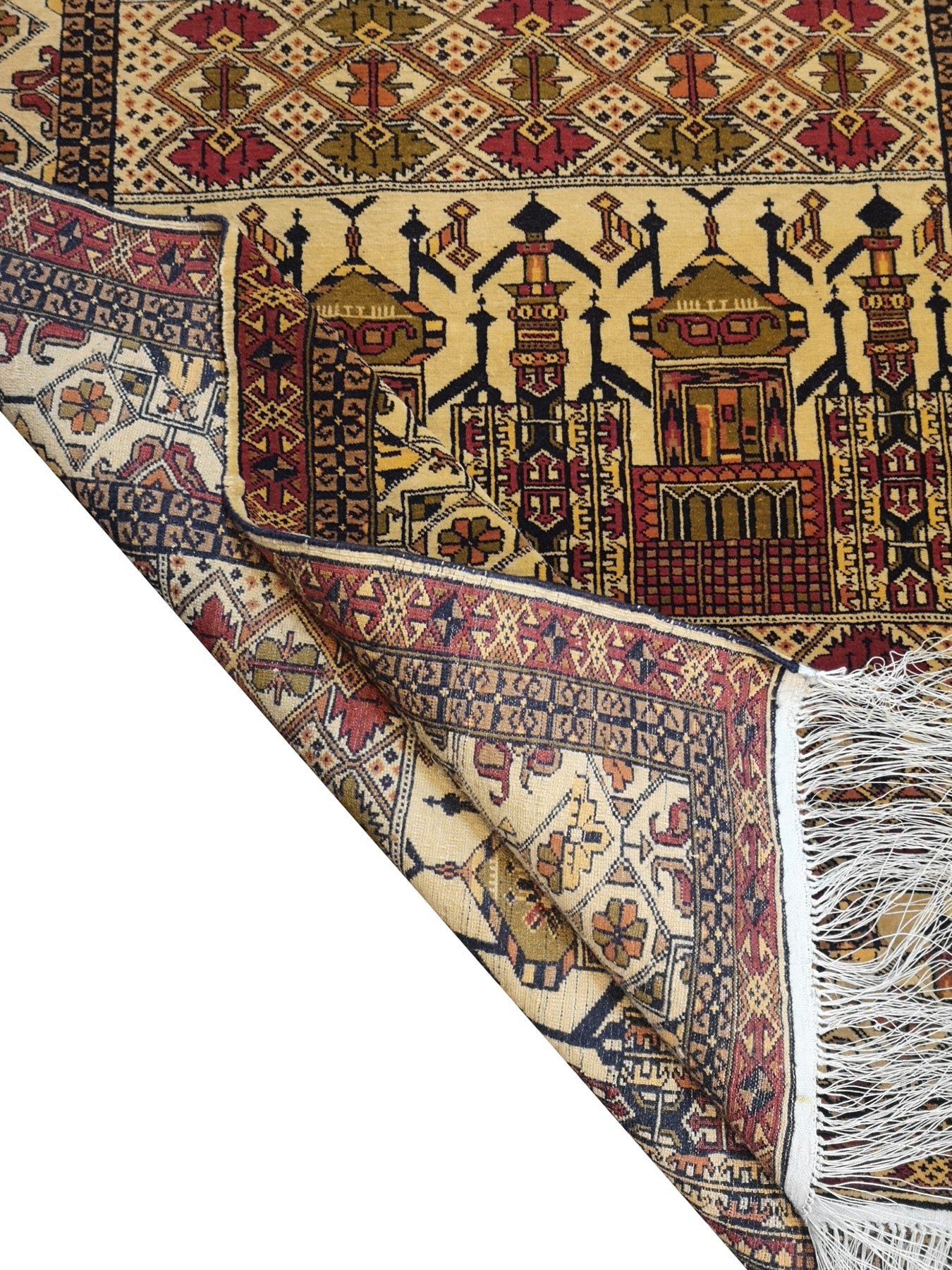 Afghan Kunduz Wool & Silk Rug