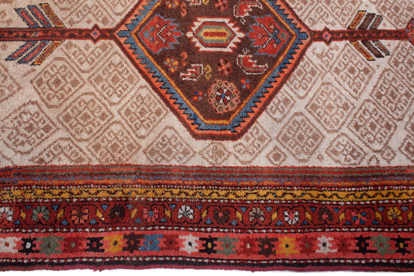 Semi-Antique Persian Malayer Rug
