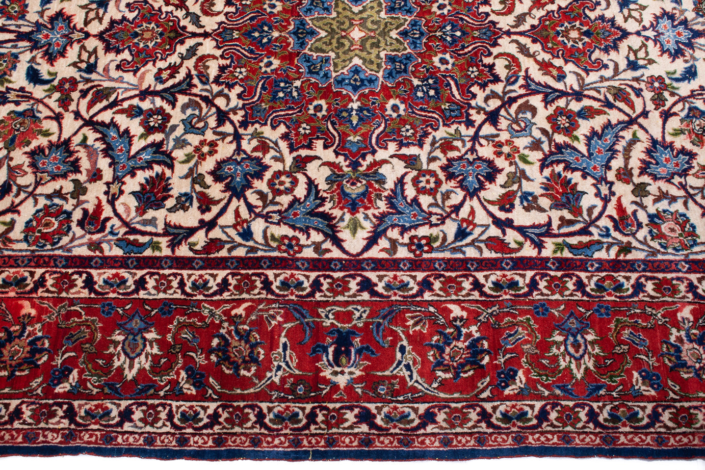 Semi-Antique Persian Isfahan Rug