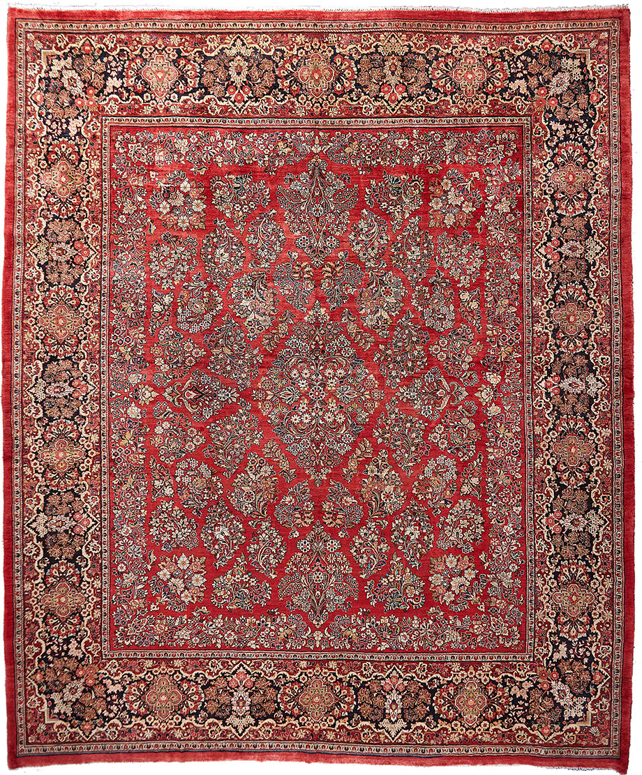 Semi-Antique Persian Sarouk Rug