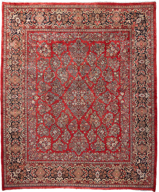 Semi-Antique Persian Sarouk Rug