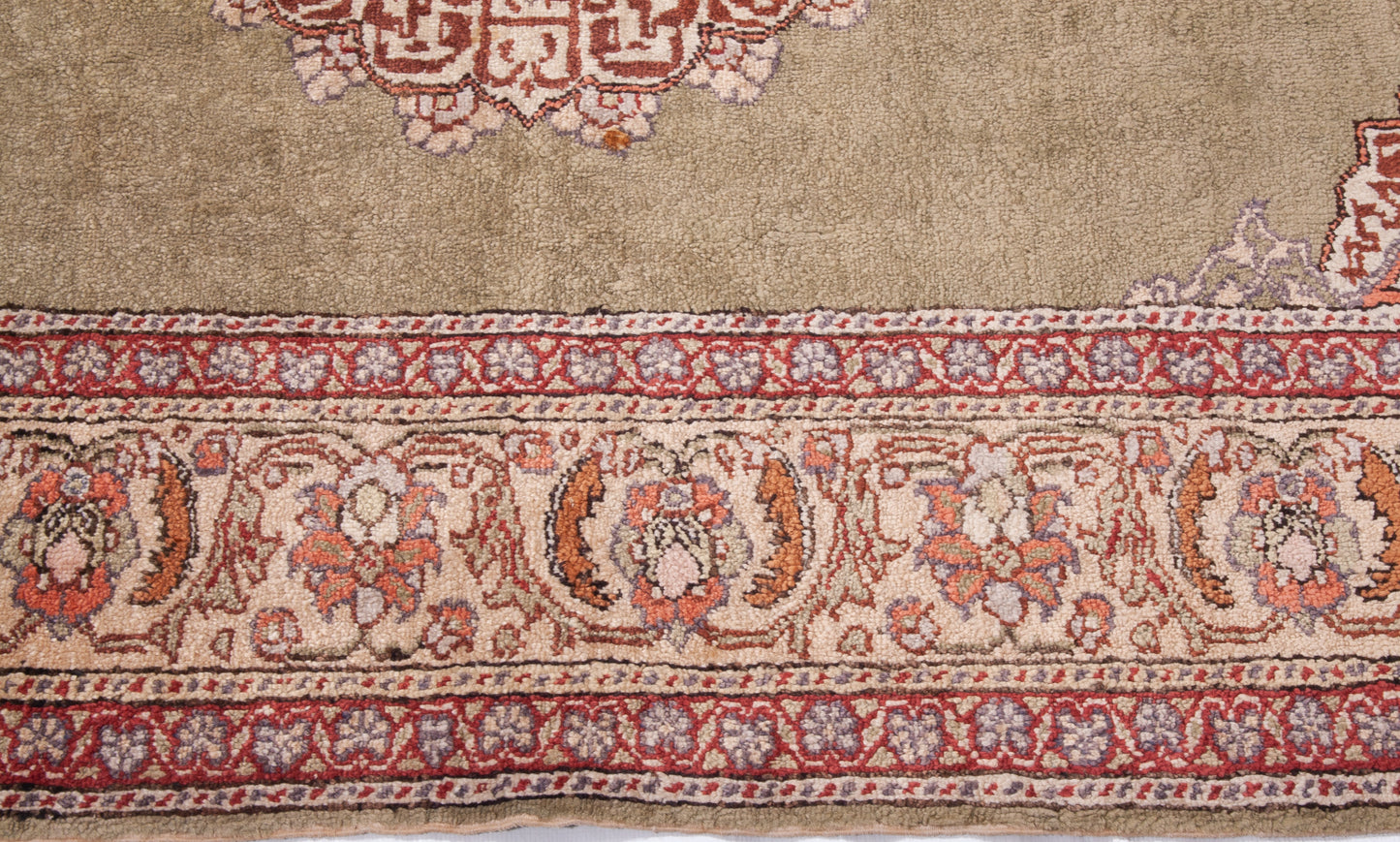 Semi-Antique Turkish Kayseri Rug