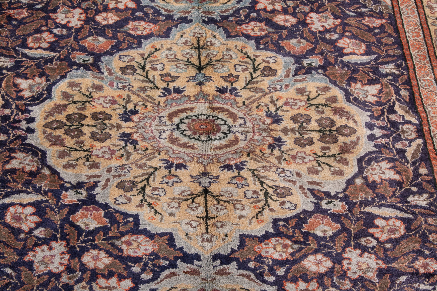 Semi-Antique Turkish Kayseri Rug