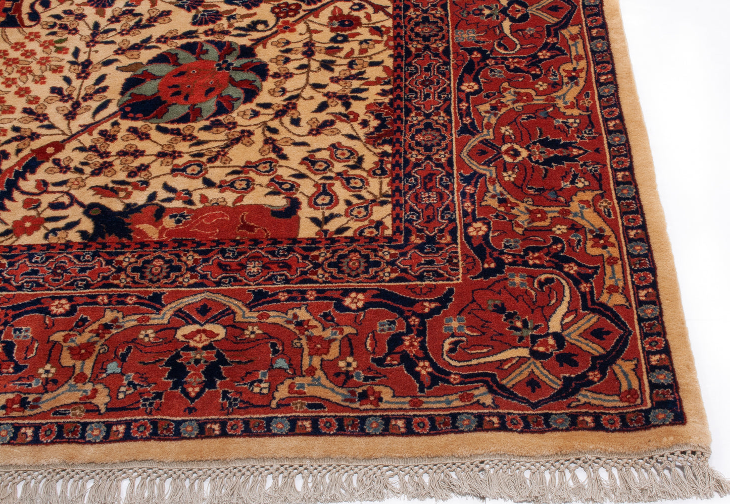 Semi-Antique Persian Sarouk Runner Rug