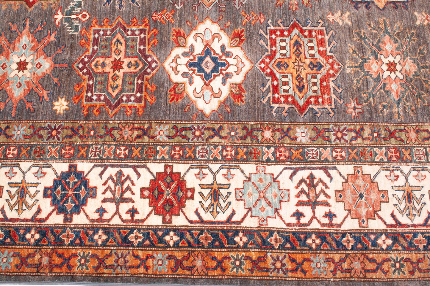 Afghan Super Kazak Runner Rug