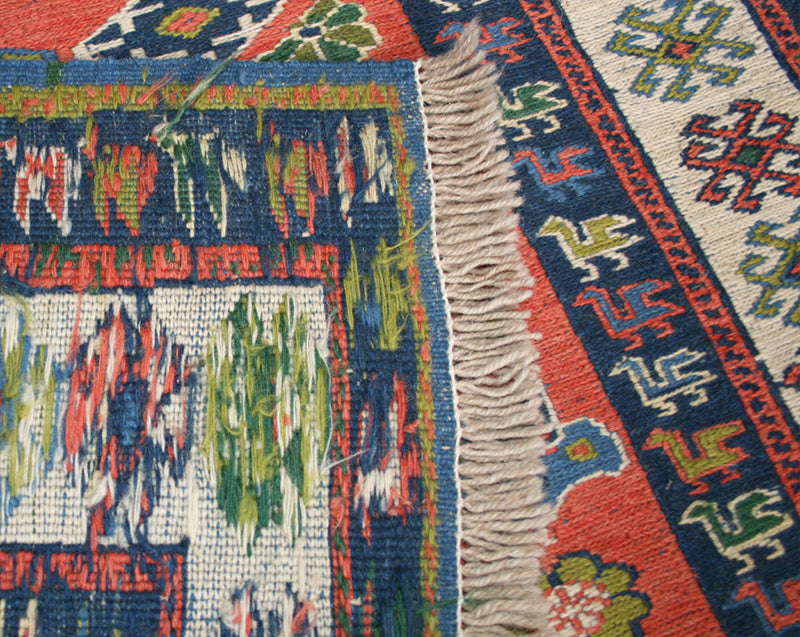 Persian Sirjan Soumak Rug