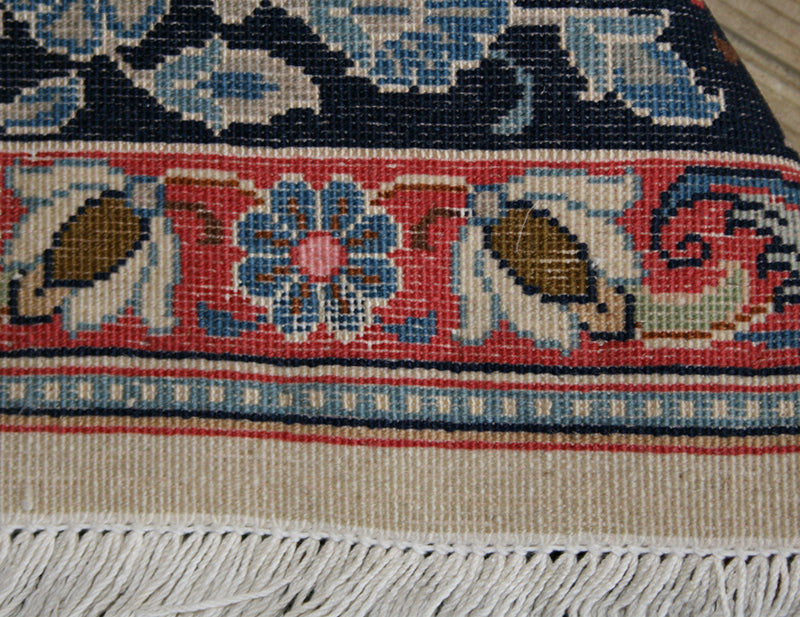 Persian Varamin Wool & Silk Rug