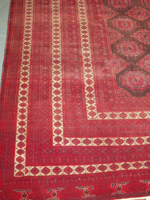 Semi-Antique Afghan Turkman Rug