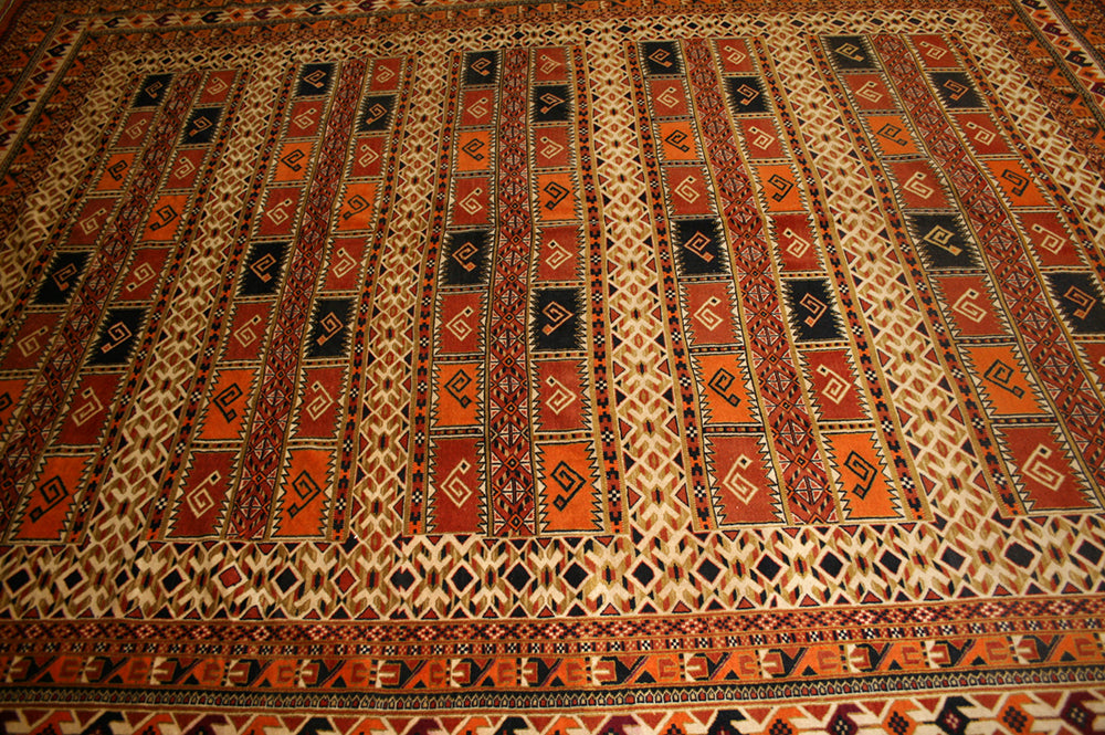 Semi-Antique Afghan Yamout Rug