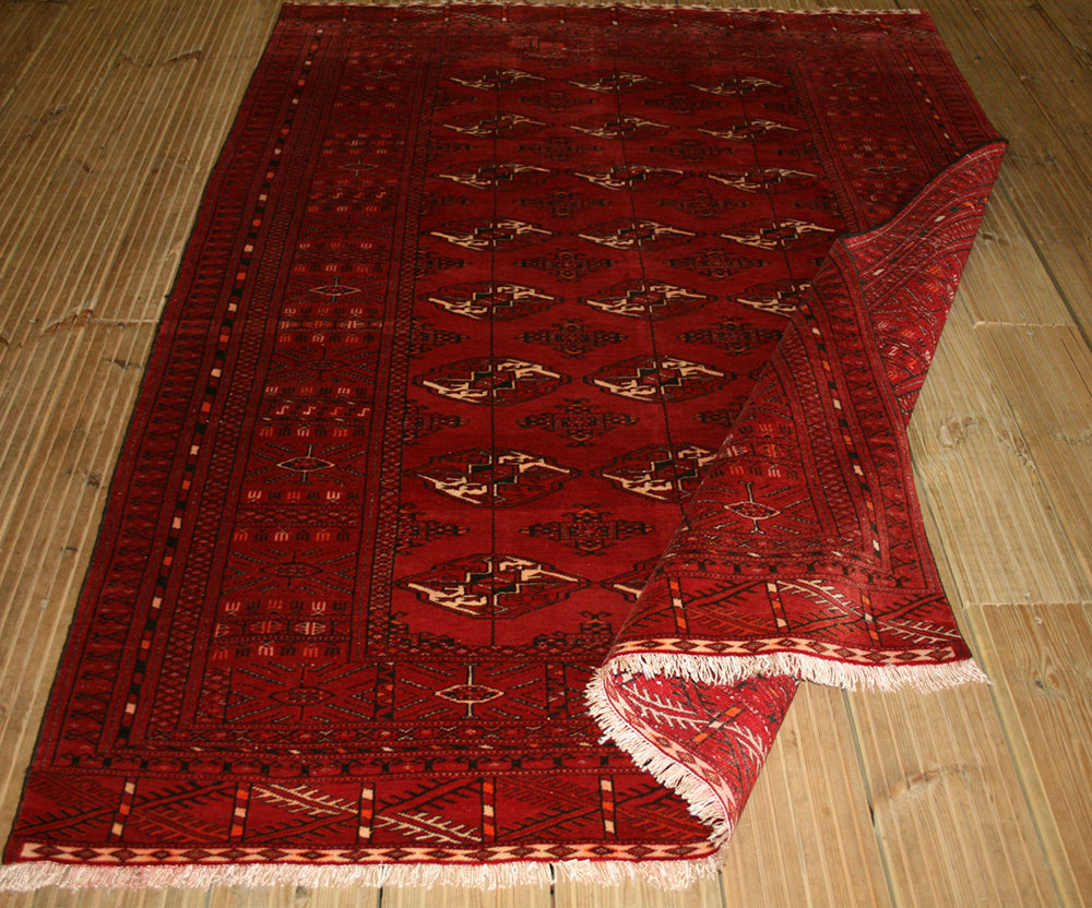 Semi-Antique Persian Turkman Rug