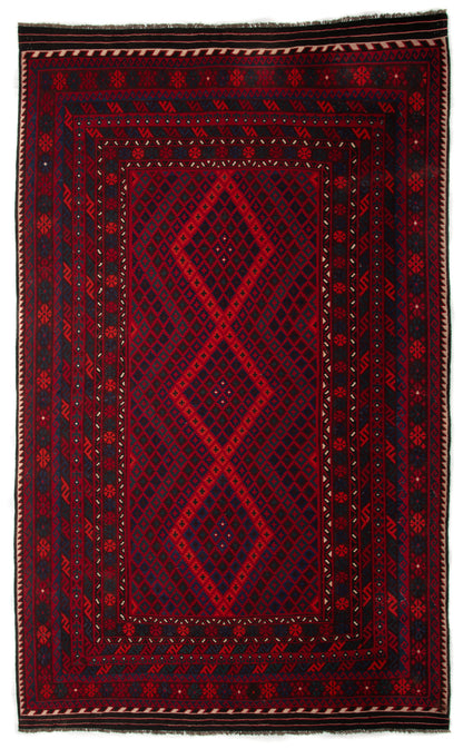Semi-Antique Afghan Kilim Rug