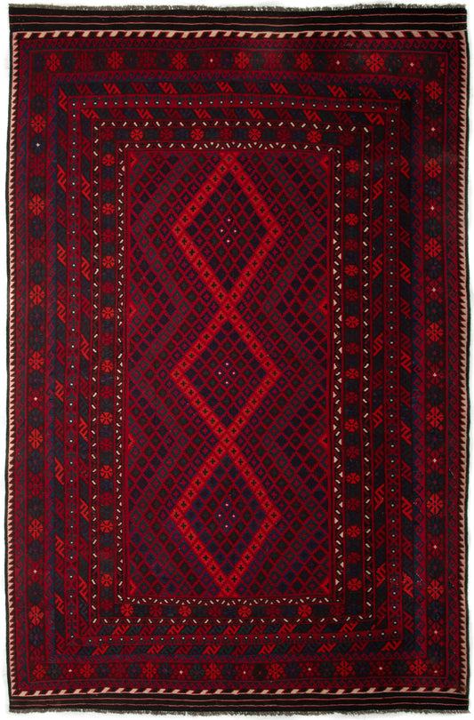 Semi-Antique Afghan Kilim Rug