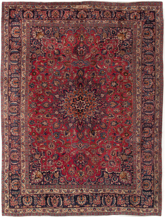 Semi-Antique Persian Mashad Rug