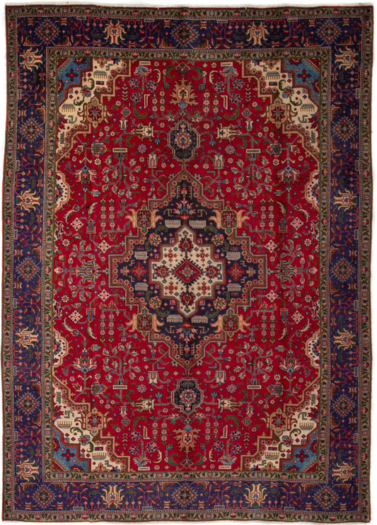 Semi-Antique Persian Tabriz Rug