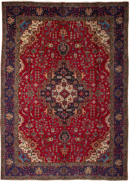 Semi-Antique Persian Tabriz Rug