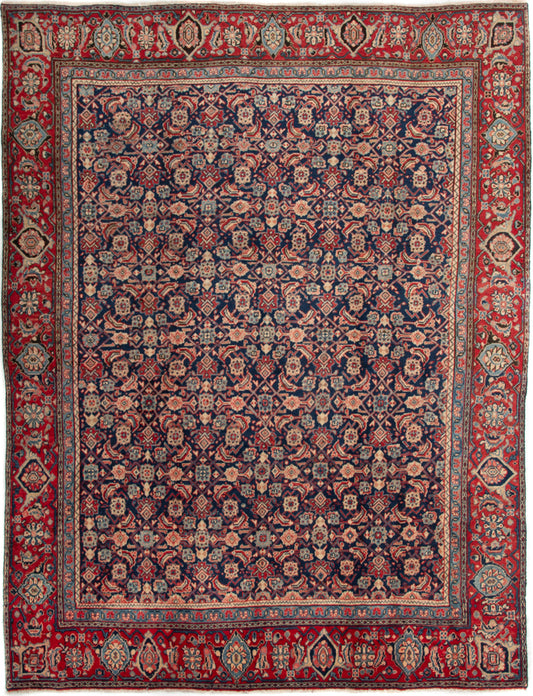 Semi-Antique Persian Mashad Rug