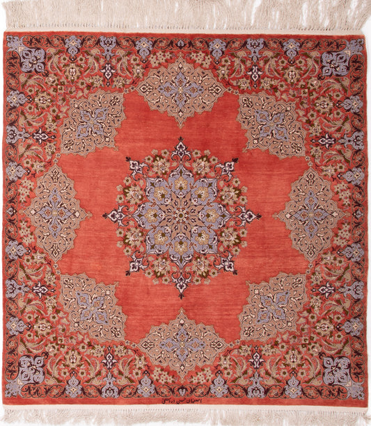 Persian Isfahan Silk Rug