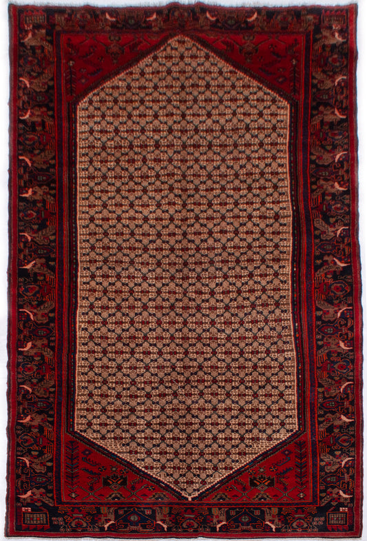 Semi-Antique Persian Hamadan Rug