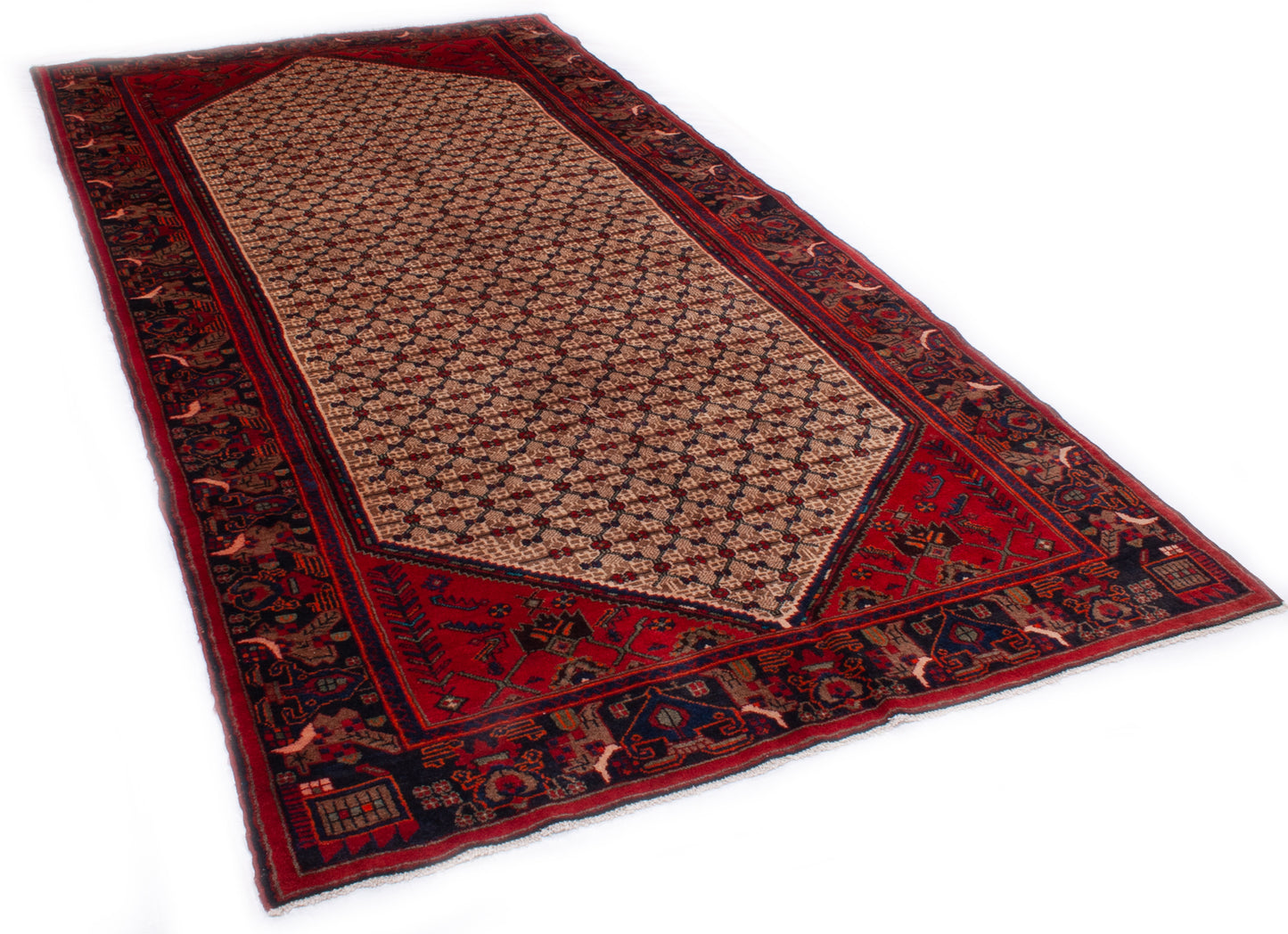 Semi-Antique Persian Hamadan Rug