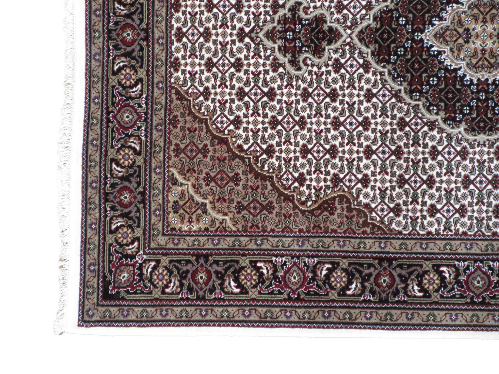 Indian Mahi Tabriz Rug - 212 x 150cm - Ref: 3436 – Little-Persia