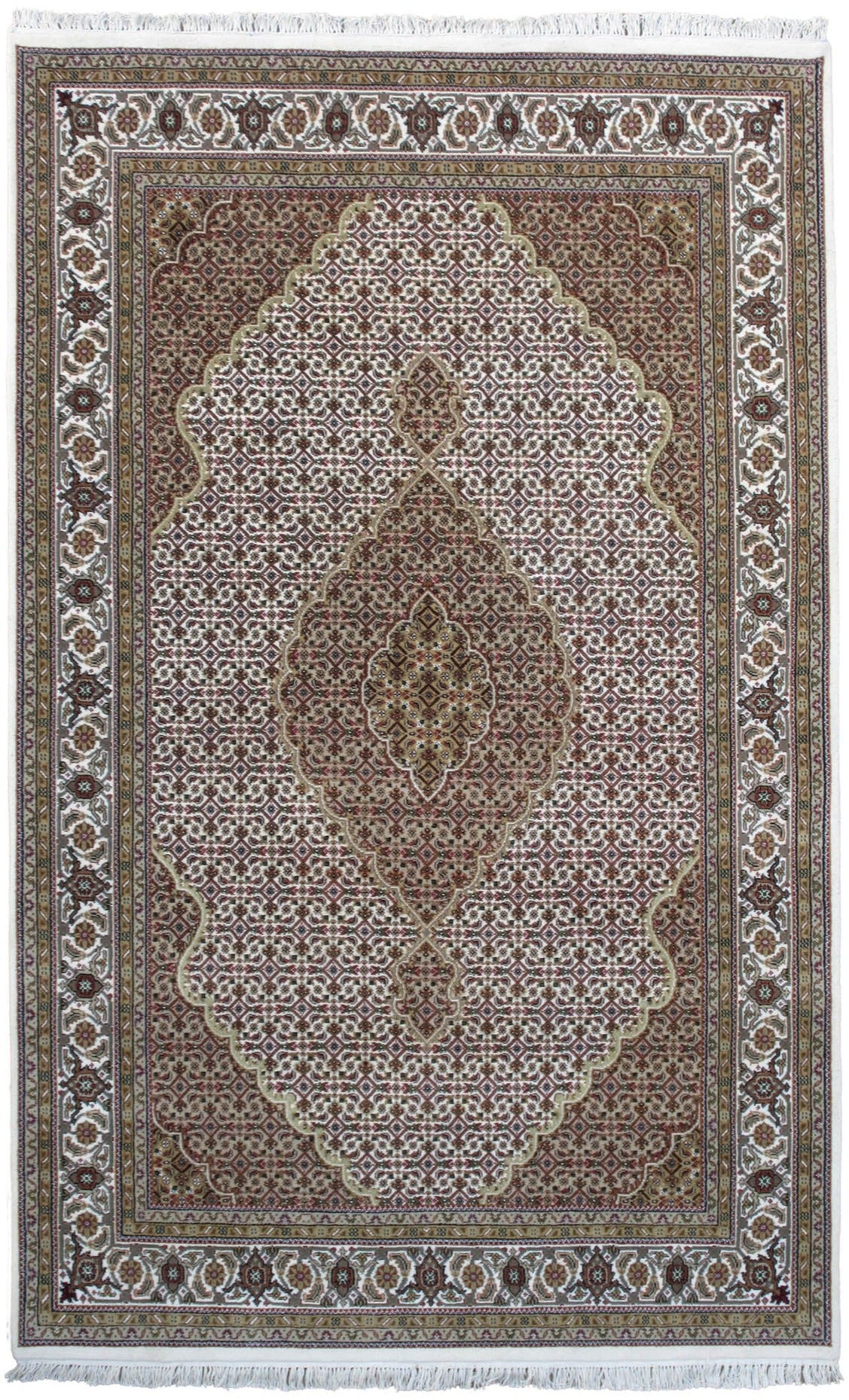 Hand-Knotted Chinese Mahi Tabriz Round Rug - Ref: 3375 - 240 x 240cm ...