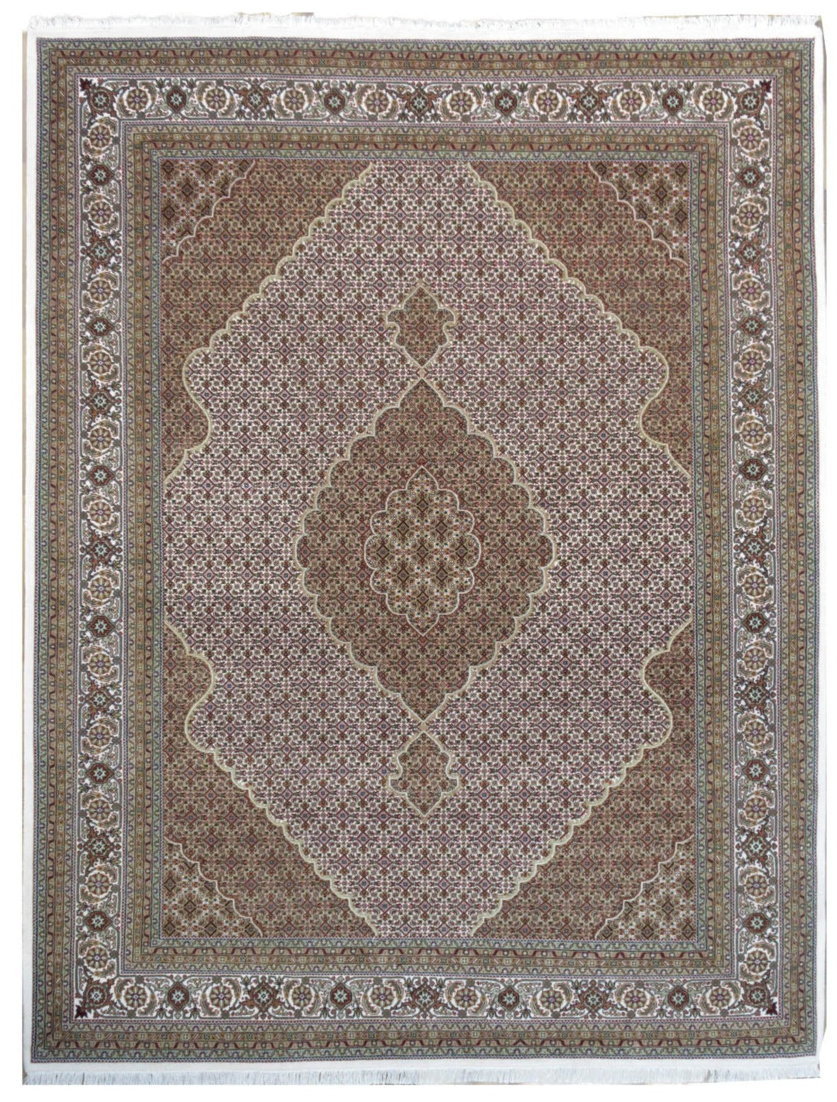 Hand-Knotted Chinese Mahi Tabriz Round Rug - Ref: 3375 - 240 x 240cm ...