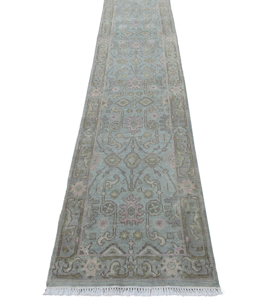 Indian Ushak Runner Rug