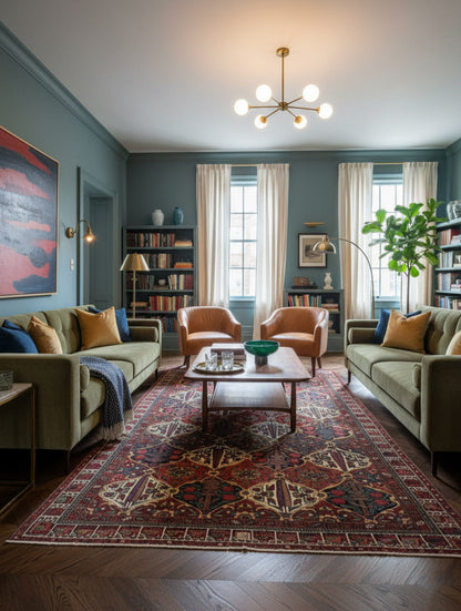 Antique Persian Bakhtiari Rug