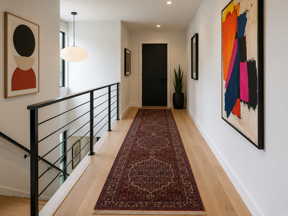 Persian Bijar Hall Runner Rug