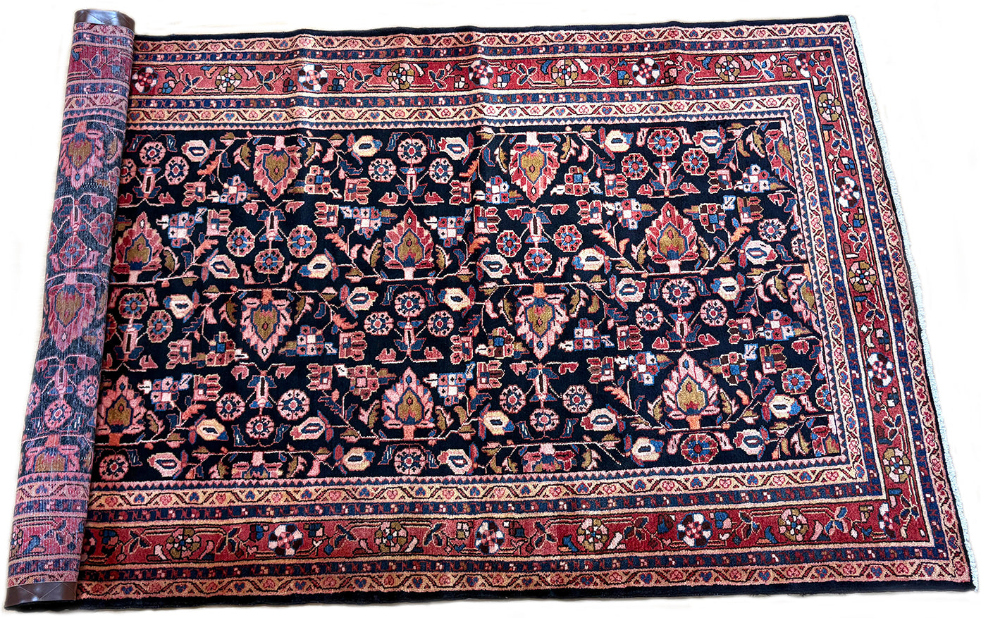 Semi-Antique Persian Nanaj Rug