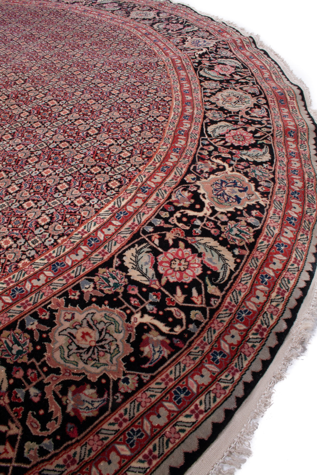 Hand-Knotted Chinese Mahi Tabriz Round Rug - Ref: 3375 - 240 x 240cm ...