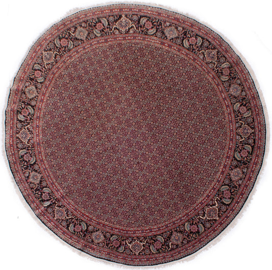 Chinese Mahi Tabriz Round Rug